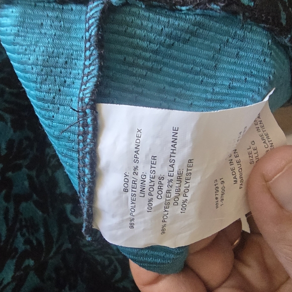 Motherhood Maternity Dress – L, Belted Damask Print - Picture 6 of 6